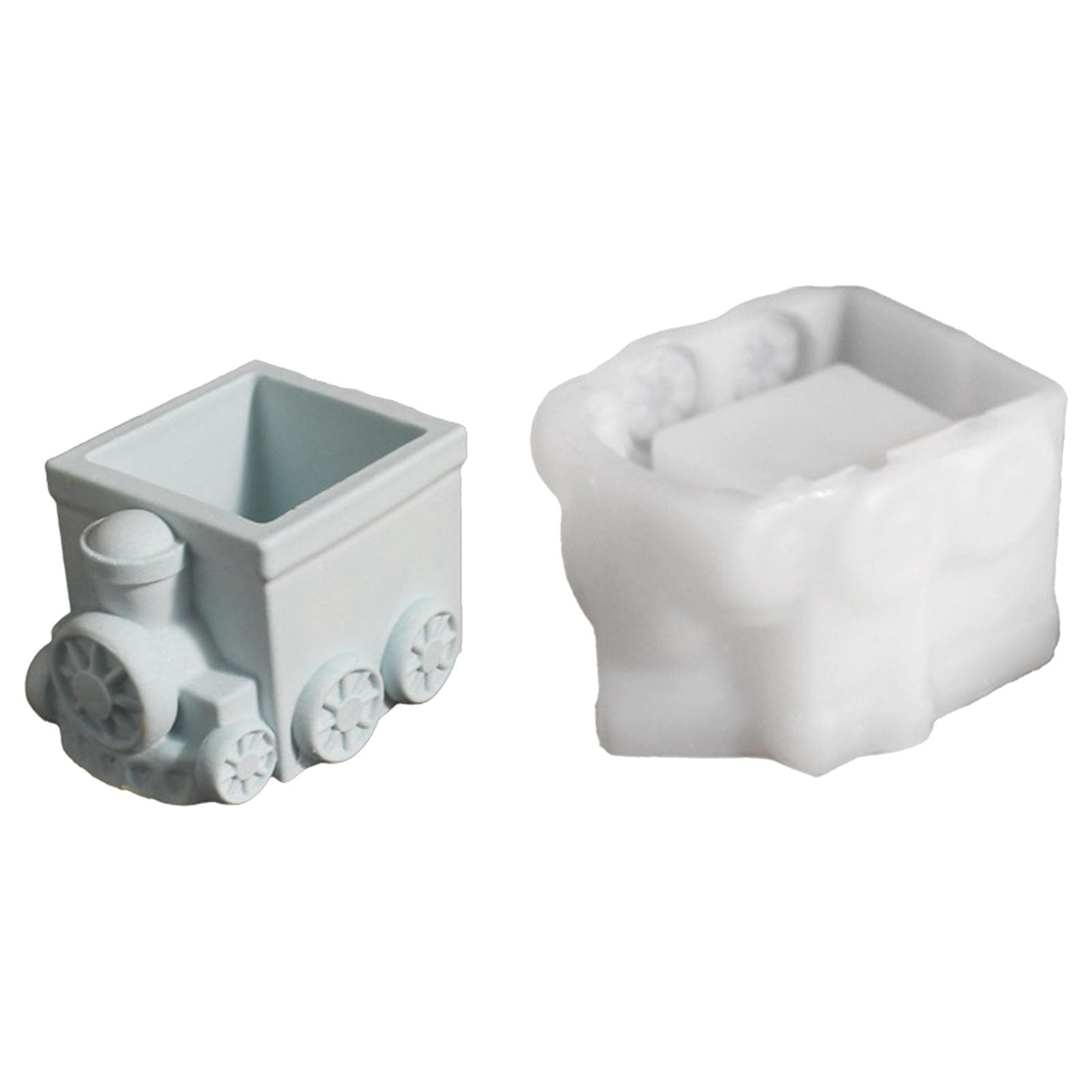 Xjdzineq Silicone Bus Shaped Succulents Plant Epoxy Resin Molds Flower Pots Plasters Table Decorations Silicone Succulents Plant