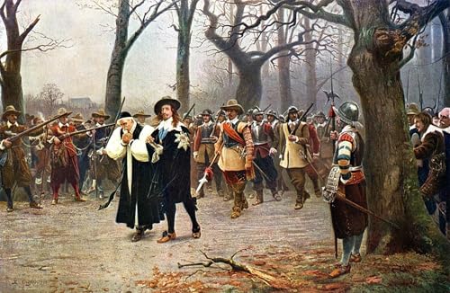 Impression Tableaux Graffiti Art Mural Charles I pour Décoration Salon et Bureau Moderne 60x90