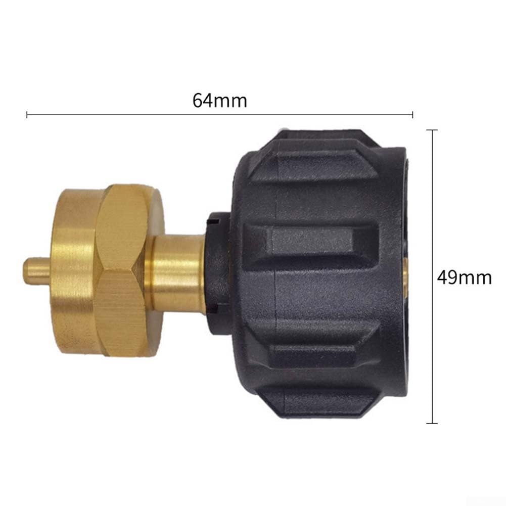 Regulator Valve Propane Refill Adapter 1 Lb Brass Cylinder Tank Coupler Outdoor Camping Cooking Supplies Grill Accessory