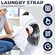 6 Stück Wäscheband mit Schnalle 2.5 * 48 cm Kein-Sortierung Laundry Loop Ultra Effizient Praktisch Wäschebänder mit Schnallenschlaufen für Wäsche Reinigungsschlaufe Zubehör für Waschpflege (Stil1)