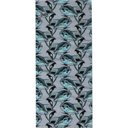 Image of BUFF CoolNet UV Neck Gaiter, UPF 50 Sun Protection, Breathable, Versatile, Quick Dry Face Mask, Fishing Designs, Adult Size