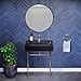Swiss Madison Well Made Forever SM-CS751, Claire 24" Ceramic Console Sink In Matte Black Basin