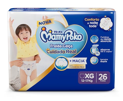 MamyPoko Fralda-Calça Premium Seca Xg 26 Unidades