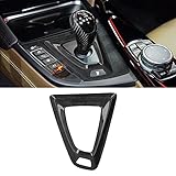 aqxreight Gear Shift Surround Trim Cover Forged Carbon Fiber Decor Replacement for M3 M4 F80 F82 2014-2019 LHD Fiber Anti‑UV Real and Forged F82 for Trim Replacement LHD F80 Base of Shift - Image 5