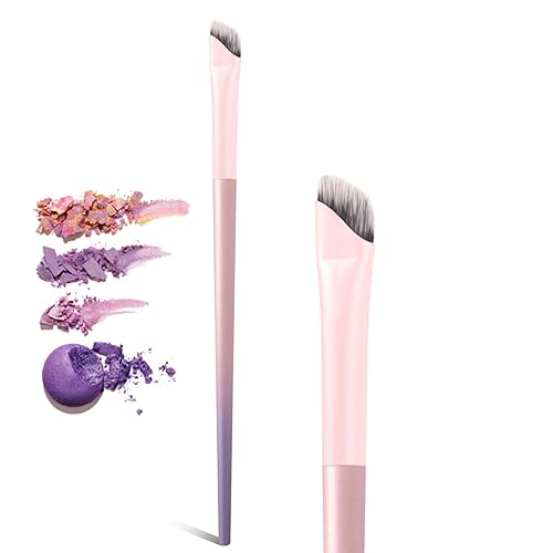 Brocha delineador de ojos en ángulo de hoz, 2 piezas, delineador de ojos de gel, brocha de maquillaje para maquillaje de ojos, delineador de ojos,