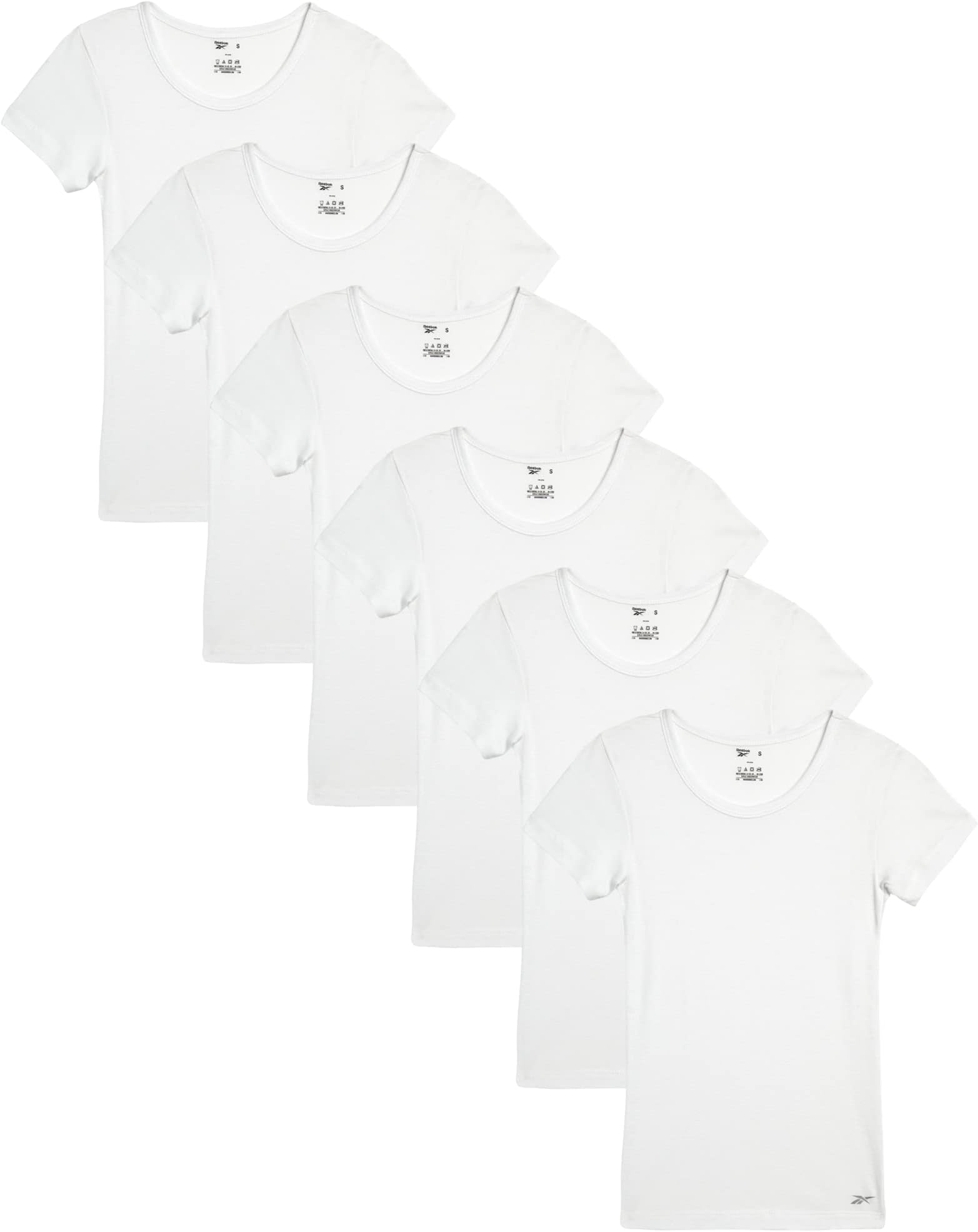 Girls' Undershirt - Soft Breathable Basic White T-Shirt (6 Pack)