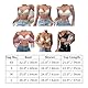 ABEHIK Damen Sexy Netzoberteil mit Strasssteinen Durchsichtige Fischernetz Pullover Y2K Cover Up Kost�me f�r Karneval Musikfestival Clubwear golden M