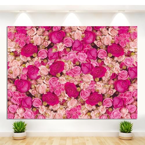 Fondo Fotográfico Rosas Rosadas 7x5 FT para Fotografía miniatura 6