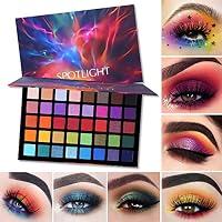 UCANBE Spotlight Eyeshadow Palette Professional 40 Color Eye Shadow Matte Shimmer Makeup Pallet Highly Pigmented Colorful Powder Long Lasting Waterproof Eye Shadow — image 6