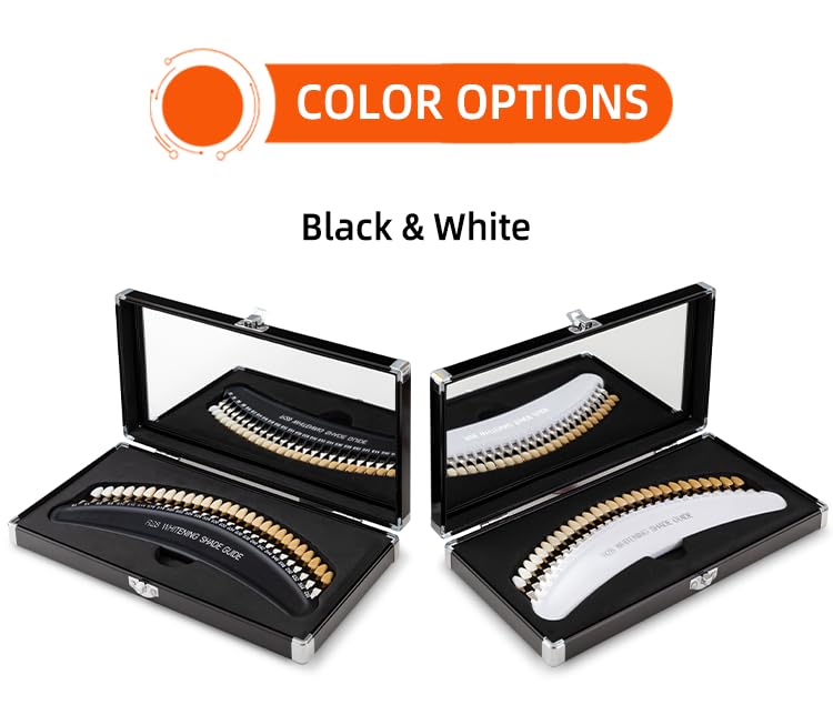 Image of Professional 3D R-28 Dental Tooth Teeth Whitening Shade Guide for Dentist Tracking Teeth Whitening Course, Tooth Shade Guide with 28Colors