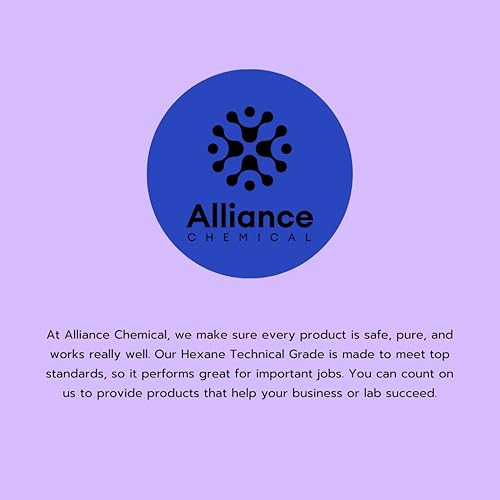 Miniatura 7 de Hexano  Grado técnico  lata de 1 cuarto de galón  32 onzas líquidas  Extracción, agente de limpieza, pegamentos, techos, cuero, producto químico de