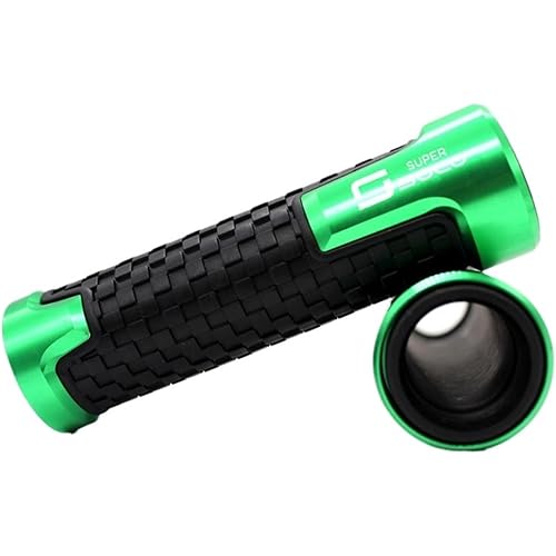Compatible with Super SOCO TC Max/50/Wanderer TS 50 2020 2021 7/8 ''22MM CNC Motorcycle Handle Bar Grips Stuur Grip Eindigt Cap Plug(Green 2)