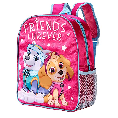 Image of Paw Patrol Girl Skye Kids Childrens Backpack School Rucksack Travel Bag with side mesh pocket Multicolour