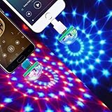 ZONJIE Luces de Discoteca USB, Luz de Escenario con Mini Bola de Discoteca, Luces de fiesta RGB de 4W Activada por Sonido, Luz LED de Ambiente de Coche para Navidad, Cumpleaños, Bodas, Clubes, Karaoke