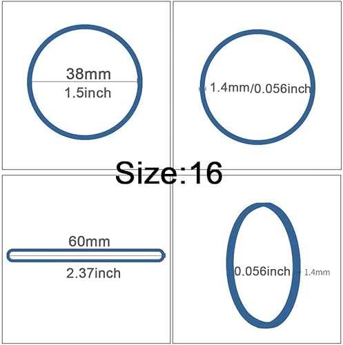 Miniatura 4 de AMUU Bandas de goma multicolor surtidas 0.5 lb/227g Tamaño #64#33 Tamaño #16 Bandas de goma para suministros de oficina, bandas elásticas para