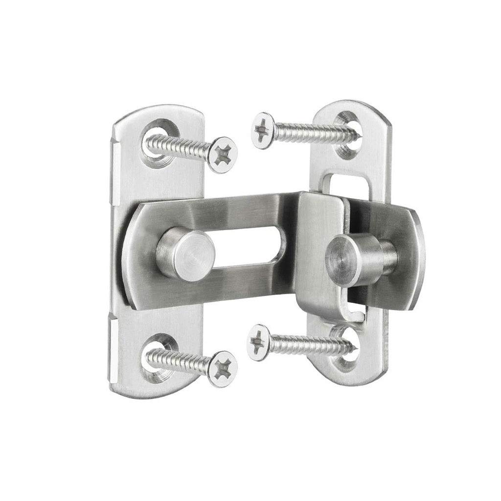 SFJSFIMQ 3/4 Inch 90 Degree Right Angle Door Latch Hasp Bending Barrel Bolt with Screws for Doors Buckle Sliding Lock(S)