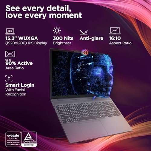 Image of Lenovo IdeaPad Business Laptop Computer, 15.3 2K Display, Intel i7-13620H CPU, 16GB DDR5 RAM, 1TB SSD, 2026 Edition, Windows 11 with Office 365 for The Web