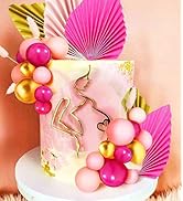 JeVenis 27 PCS Pink Baby Shower Cake Decoration Oh Baby Cake Topper Gender Reveal Cake Toppers Ba...
