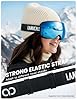 Lamicall Ski Goggles with 3X Anti-Fog - 100% UV Protection, OTG, Gifts for Skiing, Snowboard, Snowmobile, Men, Women #3