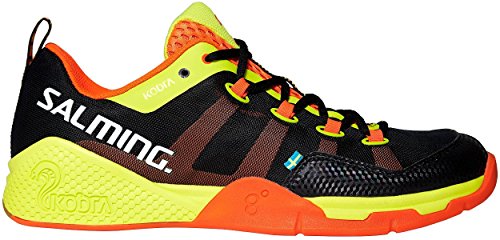 Salming Kobra Mens Squash Shoes (12.5, Black/Orange)