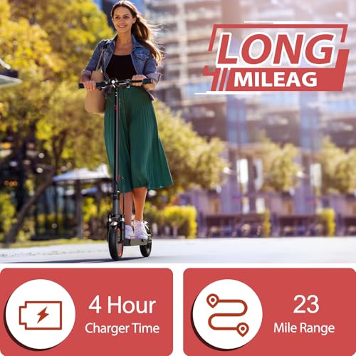 Image of MAXSHOT Electric Scooter for Adults, 8.5 /14 inch Tires, 19 /22Mph, 350W /500W Motor, 16-28 Miles Range, Folding E-Scooter with Dual Suspension,APP Control