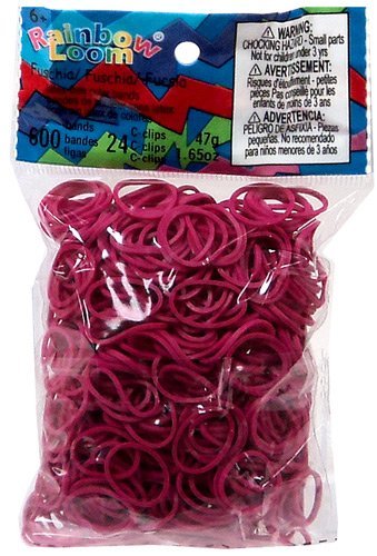 Twistz Bandz Rubber Band Refill + C-Clips - Fuschia Children, Kids, Game by Avner-Toys
