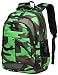 BLUEFAIRY Boys School Backpacks For Girls Kids Elementary School Bags Bookbag (Camo Green)