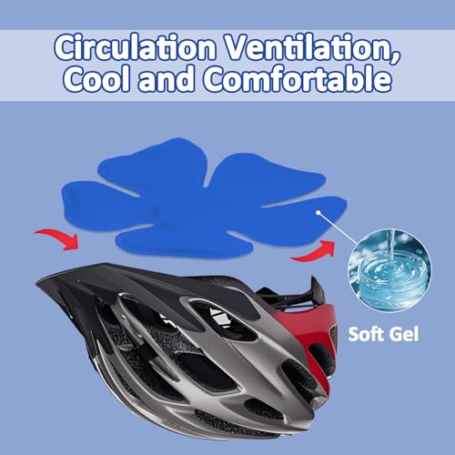 Image of Head Ice Pack for Catcher Helmets, Riding Helmets, Gel Cooling Pack for Heat Relief, Sports Headwear Comfort (2 Pack (Blue))