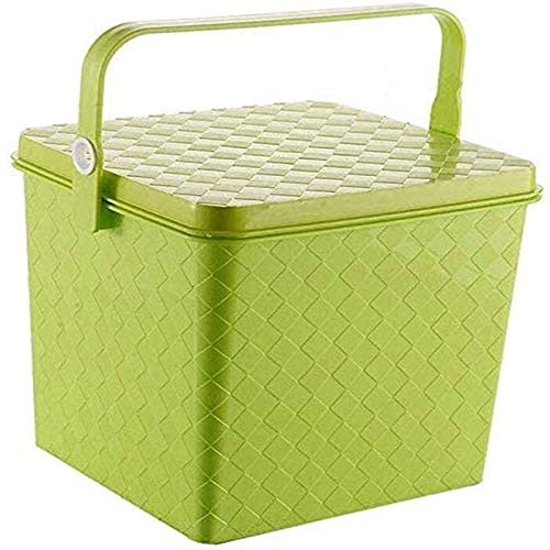 Chaise pouf avec coffre de stockage vert pour gagner de la place