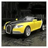Modélisme De Véhicules à Moteur Modèle De Simulation 1 32 Voiture en Alliage pour Voiture De Sport Bugatti Galibier Retirer Son Et Lumière Voiture Miniature(Yellow)