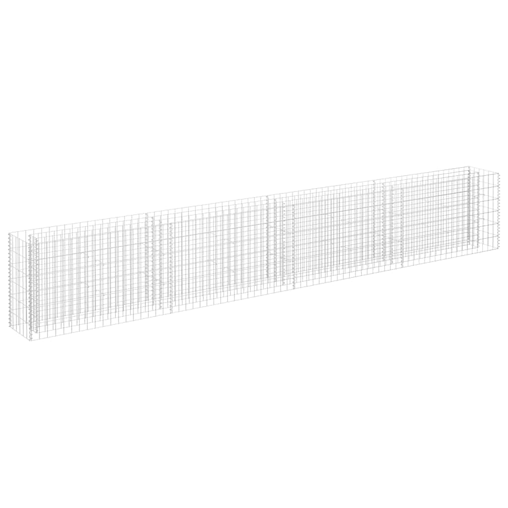 vidaXL Arriate de gaviones de Acero galvanizado 360x30x60 cm