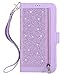 Produktbild Hülle für Apple iPhone XS Max, The Grafu® iPhone XS Max Premium Leder Handy Tasche, Multifunktion Brieftasche Klapp Schutzhülle mit Magnetverschluß, Violett