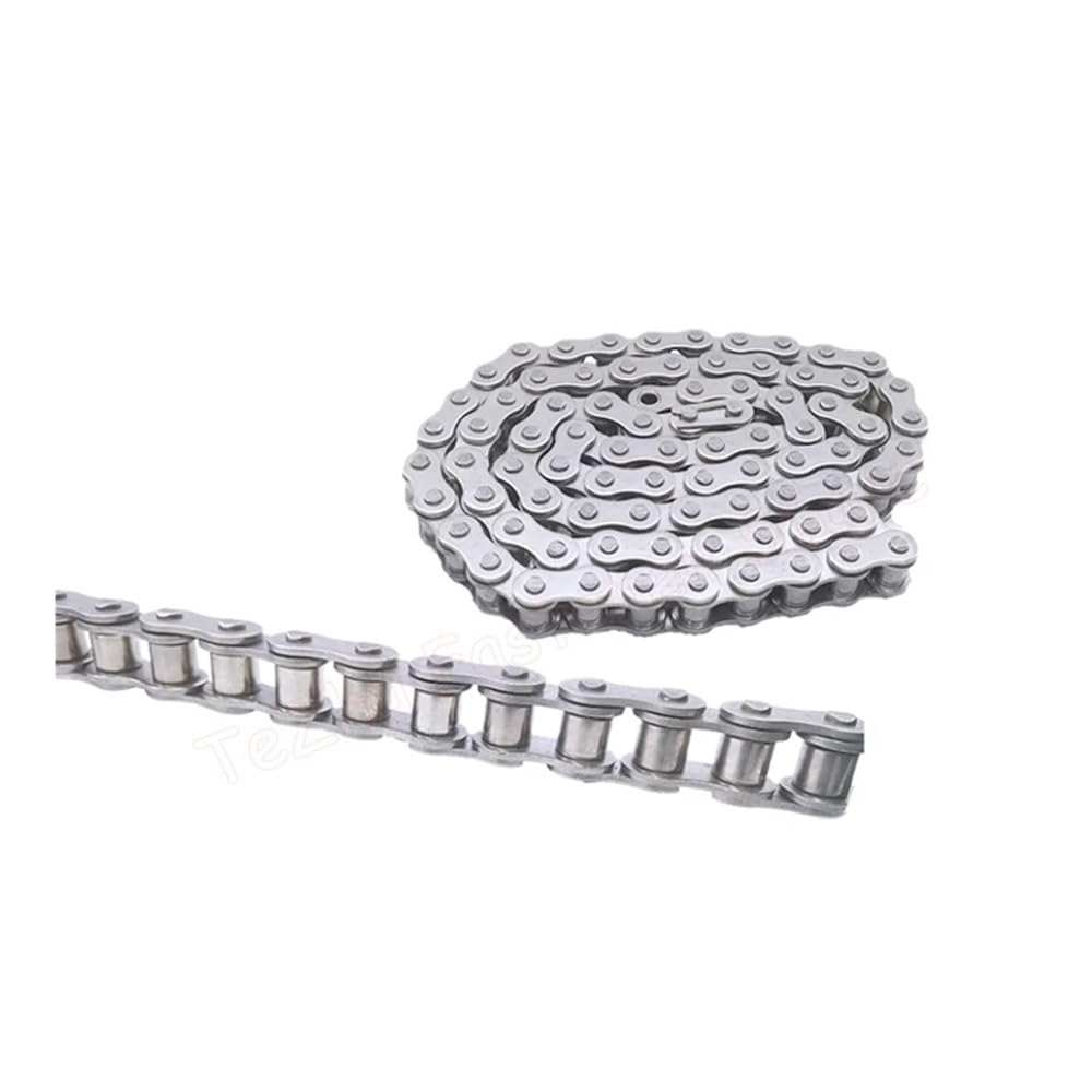 Cadena de Rodillos de Paso Corto de Acero Inoxidable 304, 1/1, 524 Metros, Cadena de transmisión Industrial 04C 05B 06B 06C 08B 08A 10A 10B 12A(Length 1 Meter,08A)