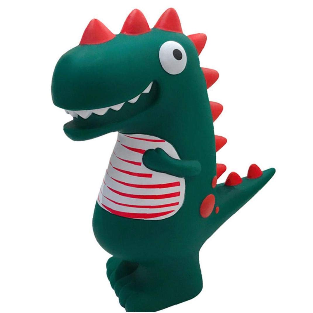 Money bank tirelire dinosaure pvc vert pour argent de poche