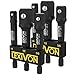LEXIVON インパクトグレードソケットアダプターセット (２パック)、76.2mm (3インチ) ホルダー付延長ビット | 6.35mm (1/4インチ)、9.5mm (3/8インチ)、12.7mm (1/2インチ) ドライブの3点セット、電動ドリルを高トルクインパクトレンチに対応 (LX-101X2)