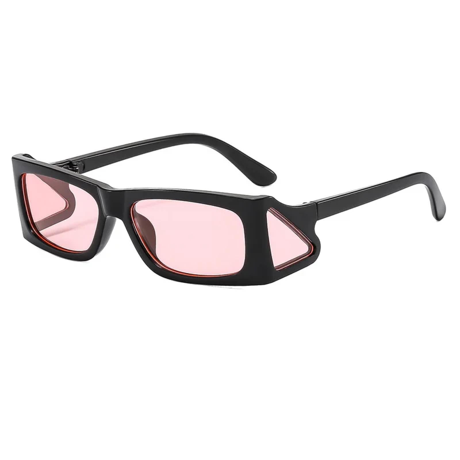 Lunettes de soleil rétro contre les reflets avec style punk multicolore