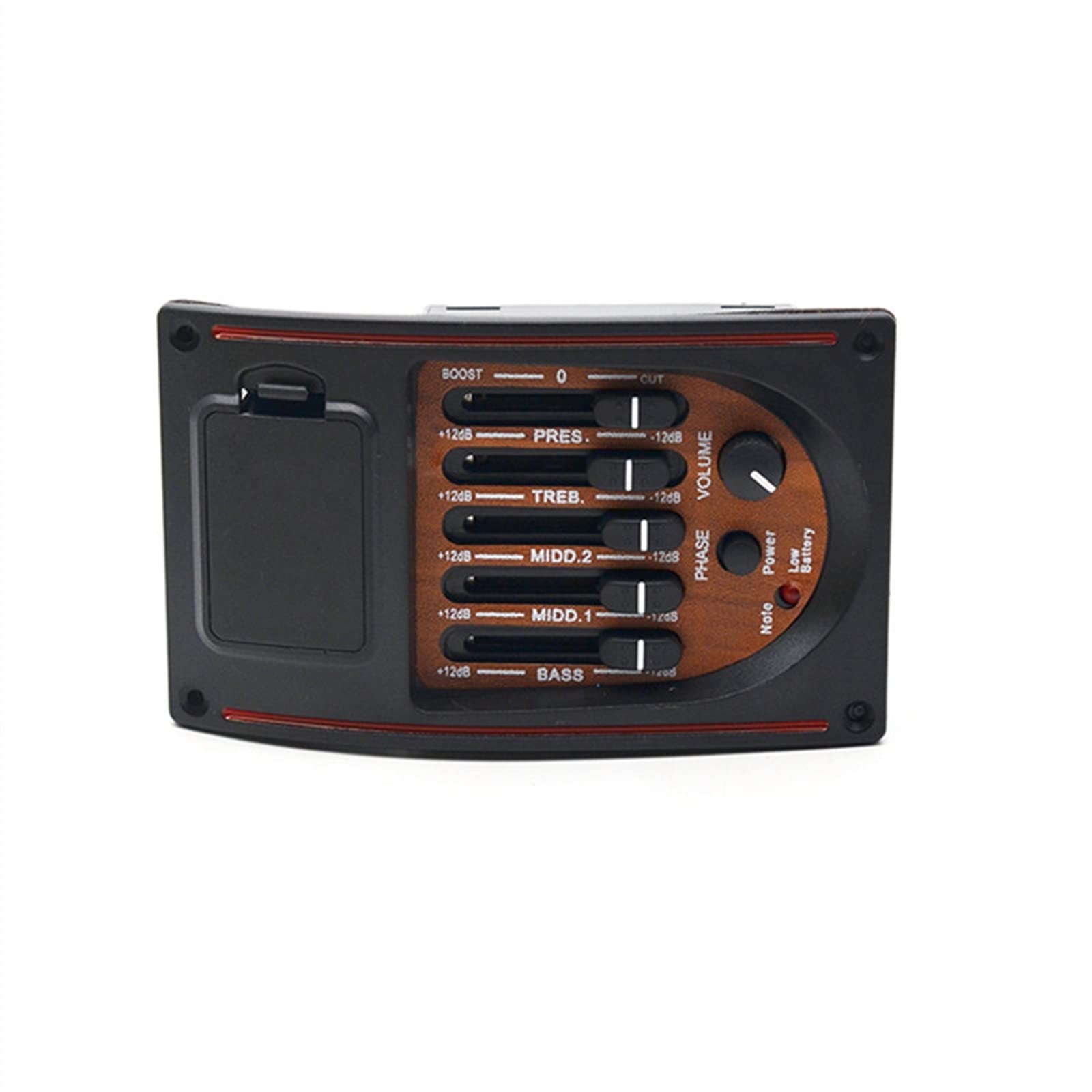 pickup per chitarra acustica 12 Set Preamplificatore Per Chitarra Acustica A 5 Bande EQ A 5 Bande Equalizzatore Pickup Sintonizzatore Piezo Pickup Per Chitarra Classica (Color : 01)