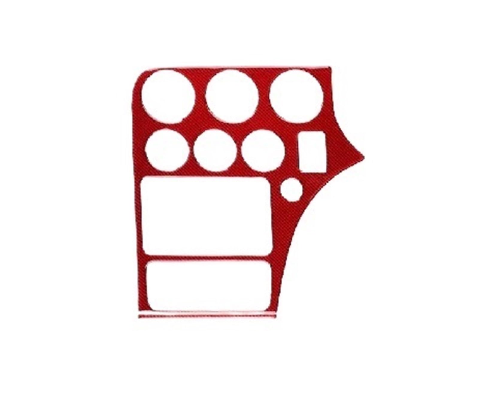 for Alfa for Romeo 159 2005-2023 LHD RHD Car Center Console Panel Frame Trim Sticker OOPUHKSY(for RHD Red)