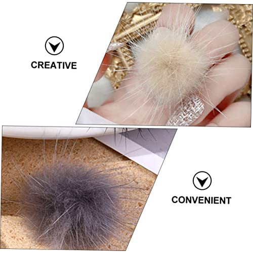 Beavorty 6Pcs Removedor De Arte Para Unhas Bola De Cabelo Trança Joias Enfeites De Unhas Joias Pompo