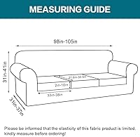 Vista 176 de Turquoize 2 fundas para silla, fundas para silla de sala de estar, sofá, funda de sofá con fundas de cojín individuales, fundas de muebles para Azul