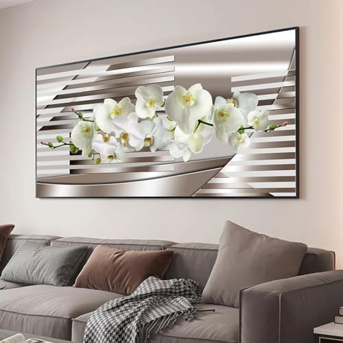Tableau d'art sur toile LSYALUCK aux finitions premium et cadre noir pour décoration chic