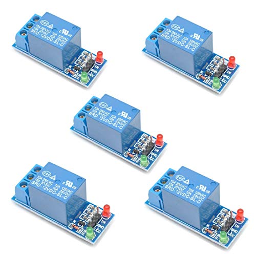 ARCELI 5pcs 5V One 1 Channel Relay Module Board Shield para Arduino (Disparador de bajo Nivel)