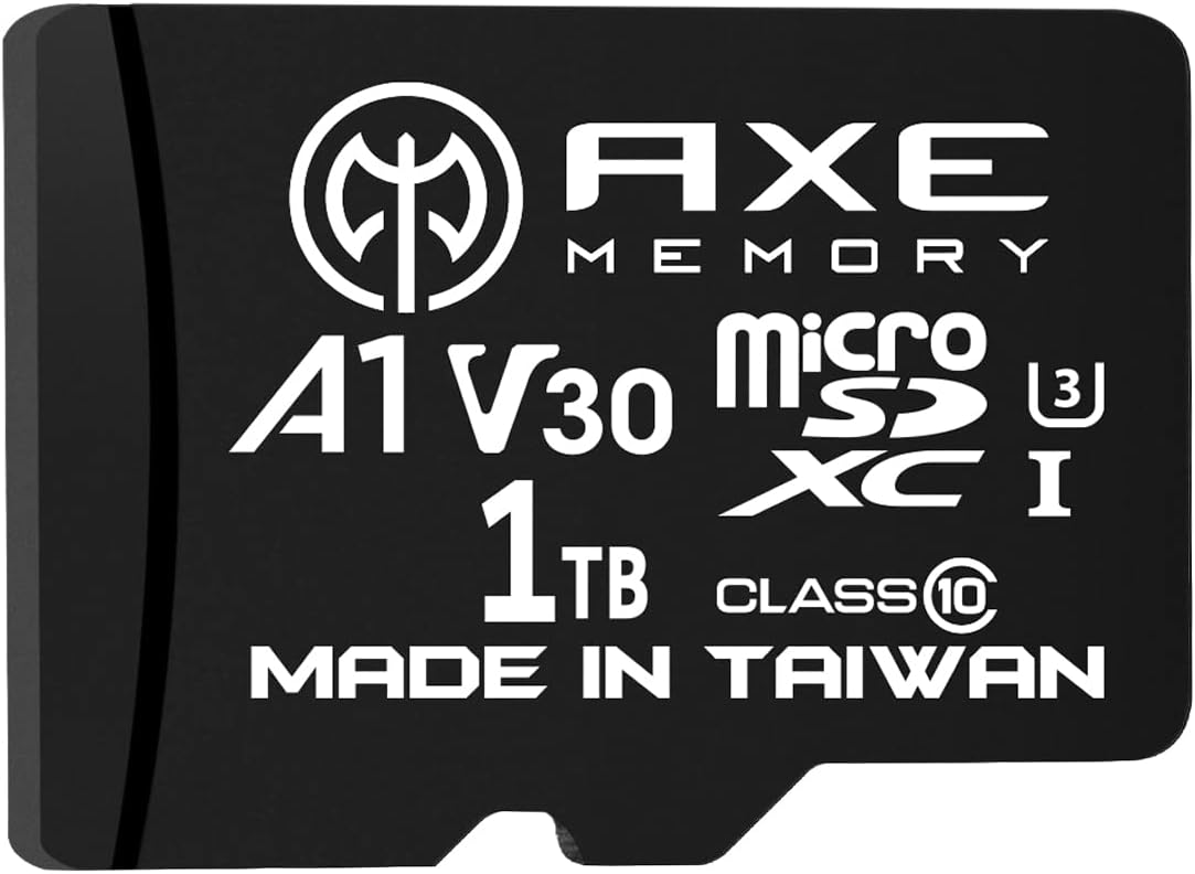 AXE MEMORY 256GB Micro SD Card 4K Ultra Full HD Video High Speed MicroSDXC Up to 95MB/S A1 V30 UHS-I U3, with SD Adapter
