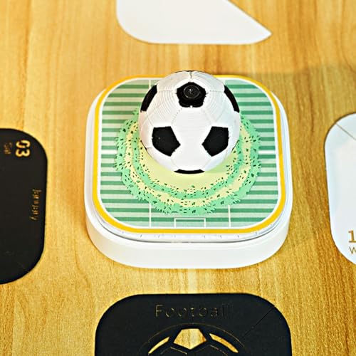 Calendario 3D 2026 de fútbol para decoración de escritorio con diseño creativo extraíble 3
