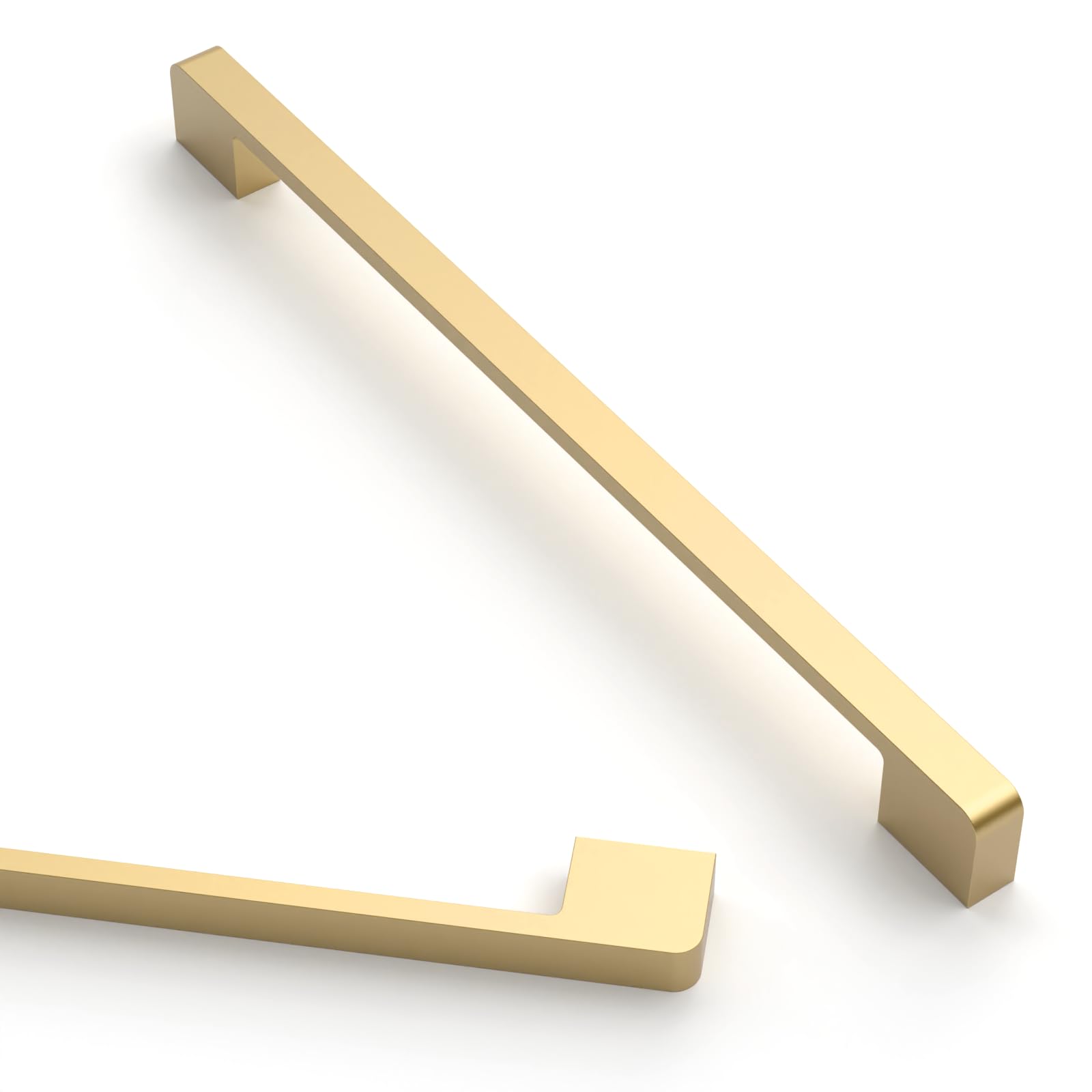 Asidrama 10 Pack 10 Inch(256mm) Brushed Gold Kitchen Cabinet Handles, Cabinet Pulls Kitchen Cabinet Hardware for Cupboard Drawer Handles Dresser Pulls