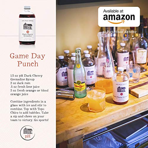 Pink House Alchemy Dark Cherry - Simple Syrup 2 Packs Of 16 Oz Bottles For Your Cocktails Or Non-Alcoholic Mocktail Drink Recipes Or Add To Flavor A Coffee - We Use Fresh Cherries – Dc2B #TOP2