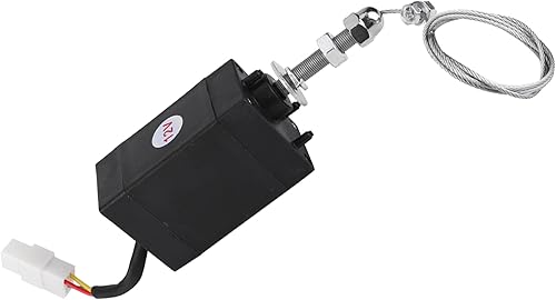 Miniatura 9 de Solenoide de motor de 24 V, motor de disco de CC 12/24 V, motor de llama hacia fuera del dispositivo, válvula de solenoide de parada (12 V),