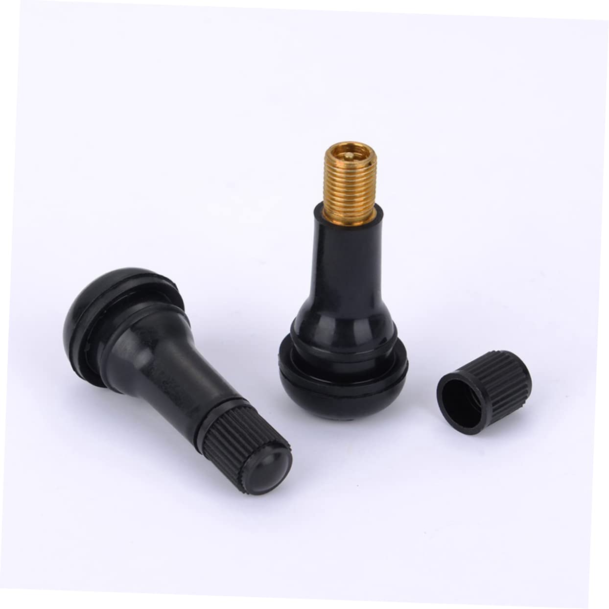 Valves de Pneus Tr-413 200 Pièces en Caoutchouc Noir à Enclenchement