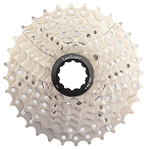 LANXUANR Cassette de vélo 8 Vitesses pour VTT, vélo de Route, Super légère (11-32T) Cover