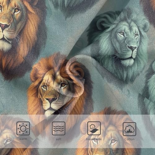 Cotton Toddlers Underwear Floral Cool Lions Head Animal Panties for Girl Fun Briefs Underpants 2t3